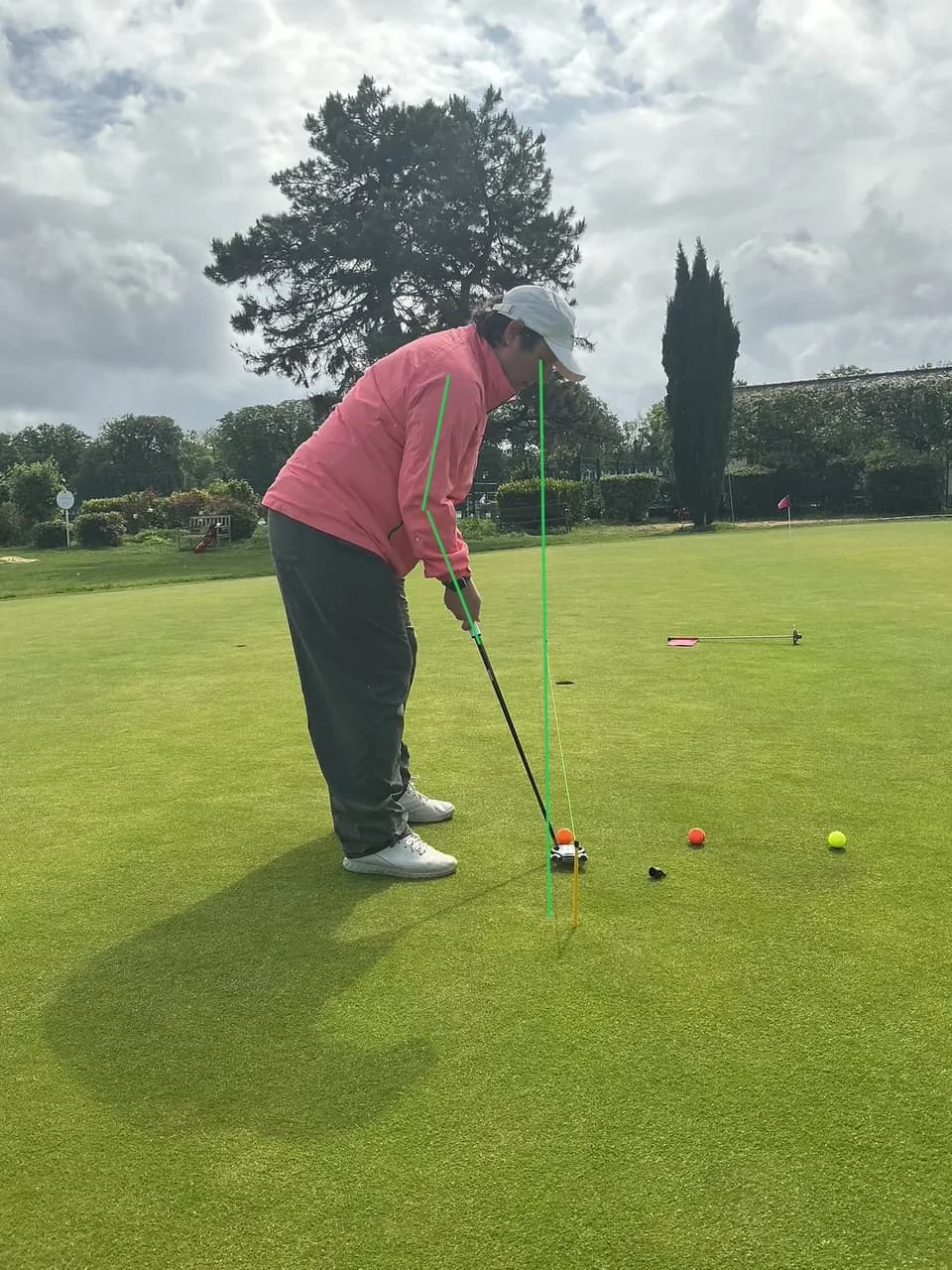 Travail du putting sur le green