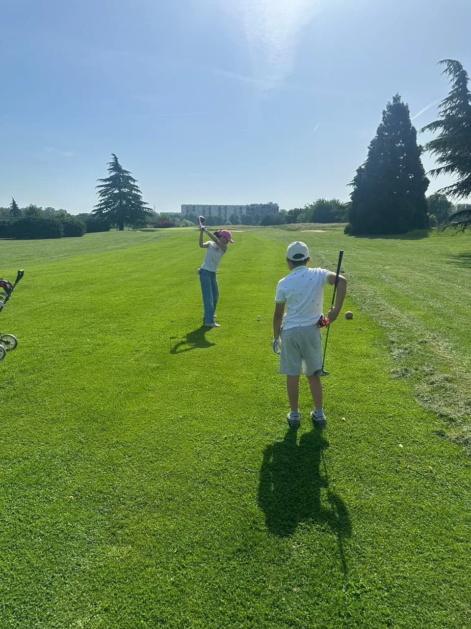 Cours à deux sur le parcours