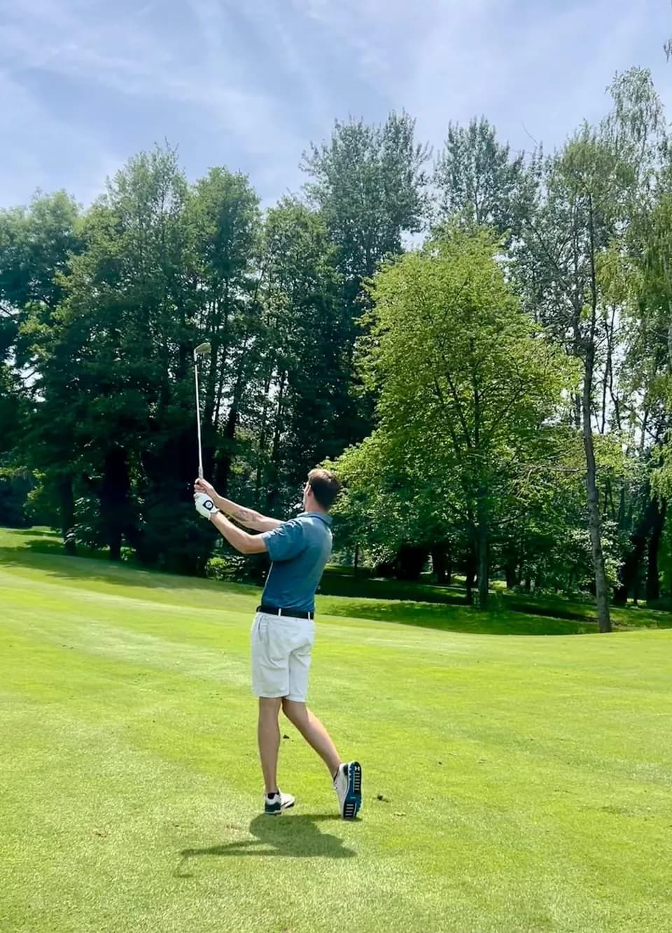 Finish de swing sur le parcours